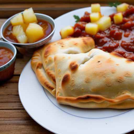 BBQ Pork and Pineapple Calzone