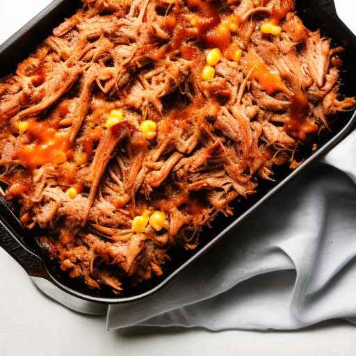 BBQ Pulled Pork and Cornbread Bake