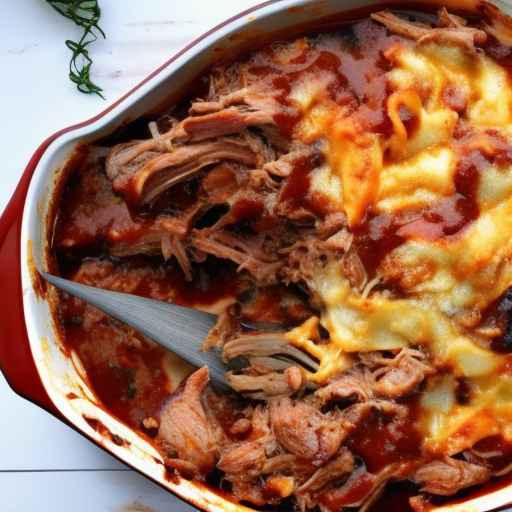 BBQ pulled pork casserole