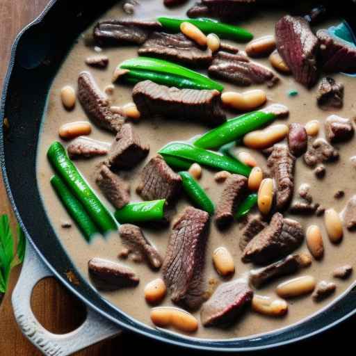 Beef and Butter Bean in Creamy Sauce