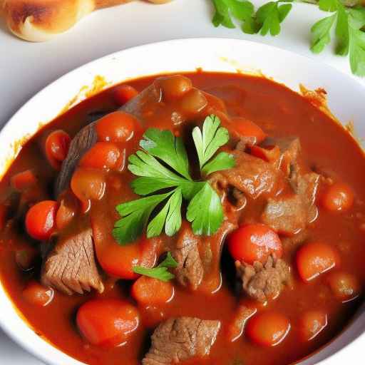 Beef and Carrot Goulash with Tomato Paste