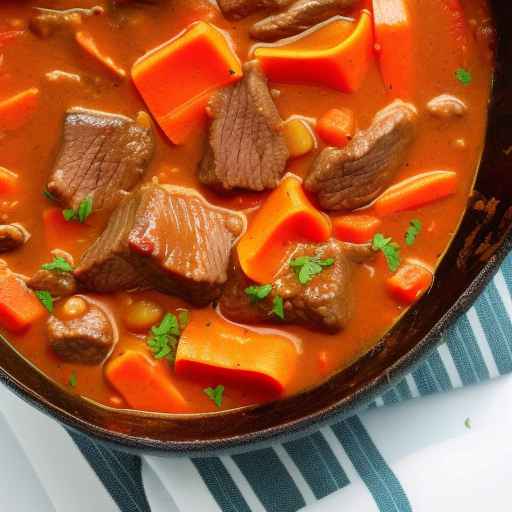 Beef and Carrot Stew with Paprika