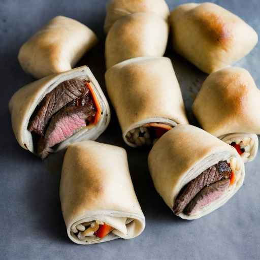 Beef and Farro Stuffed Rolls