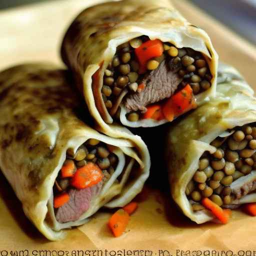 Beef and Lentil Rolls