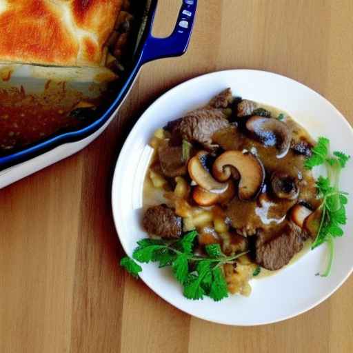 Beef and mushroom casserole