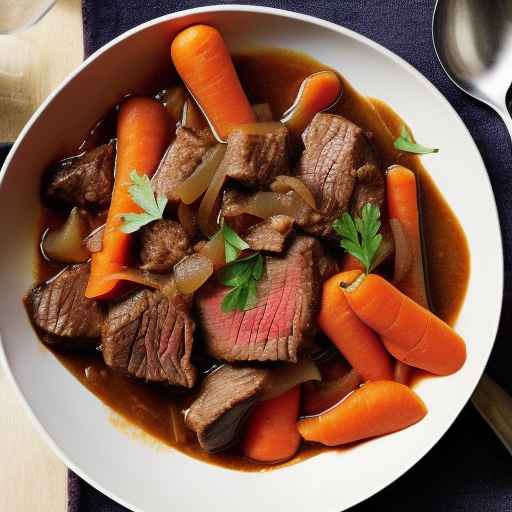 Beef and Onion Stew with Carrots