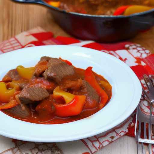 Beef and Paprika Goulash with Peppers