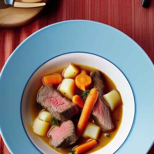 Beef and Parsnip Stew with Carrots