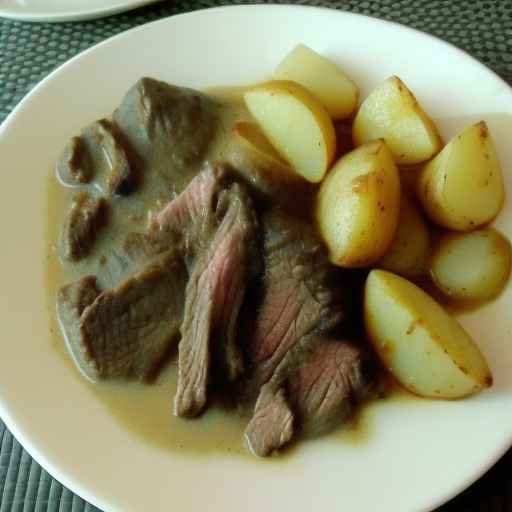 Beef and Potato in Creamy Sauce