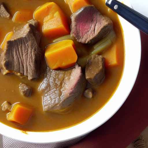 Beef and Pumpkin Stew with Cumin