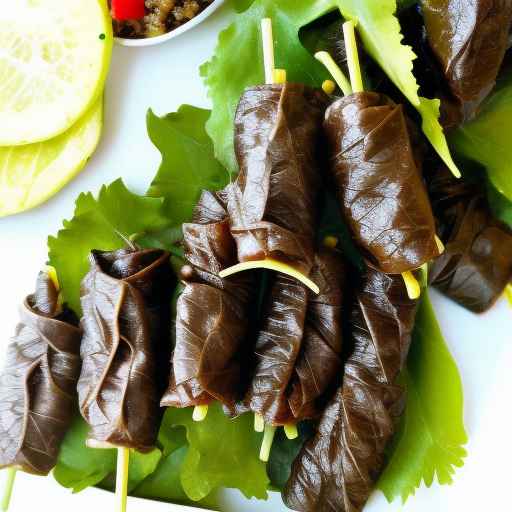 Beef and Quinoa Stuffed Grape Leaves