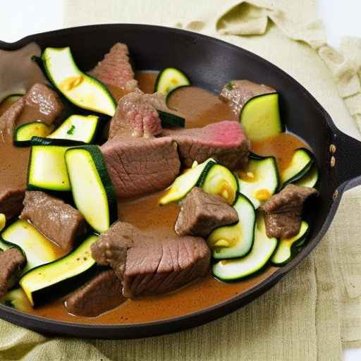 Beef and Zucchini in Creamy Sauce