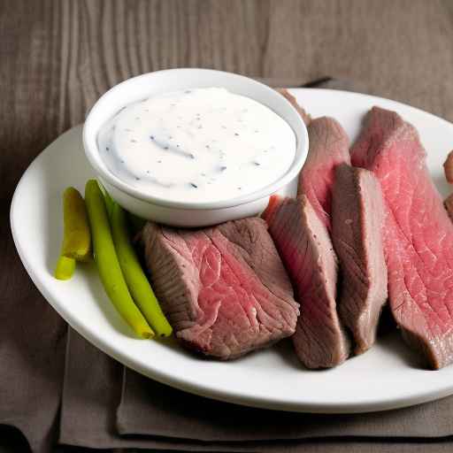 Beef in Creamy Horseradish Sauce