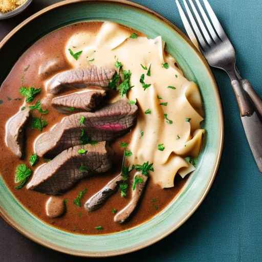 Beef in Creamy Marsala Sauce