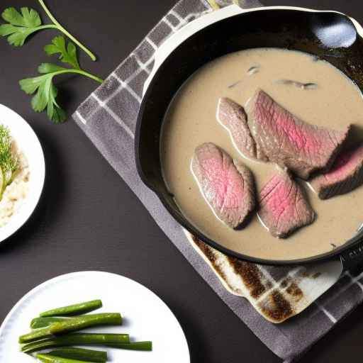 Beef in Creamy Peppercorn Sauce