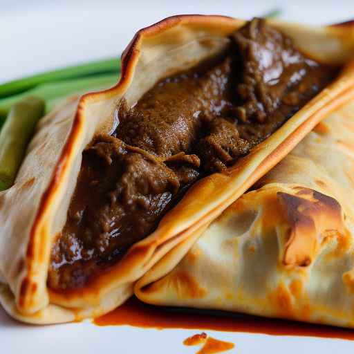 Beef Rendang Calzone