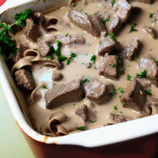 Beef Stroganoff Bake