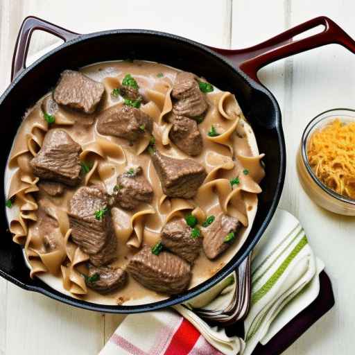 Beef stroganoff casserole