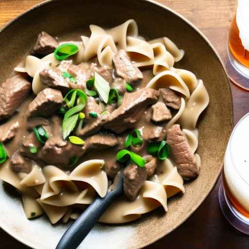 Beef Stroganoff with Beer