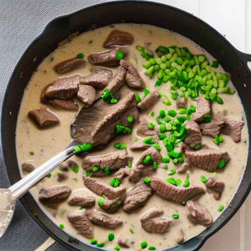 Beef Stroganoff with Chives