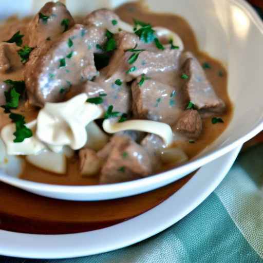 Beef Stroganoff with Cream Cheese