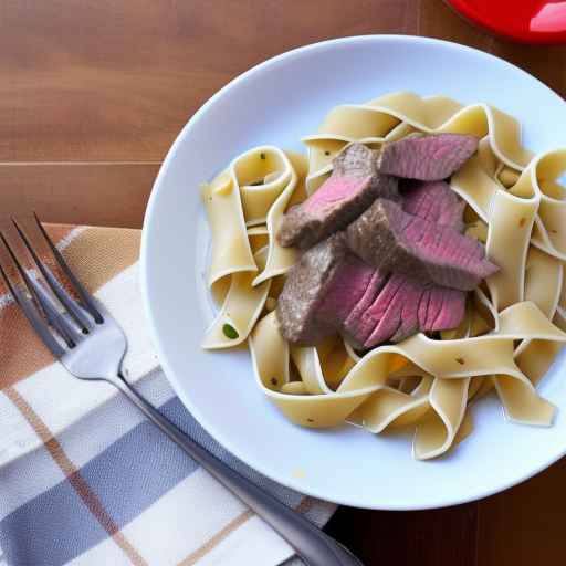 Beef Stroganoff with Egg Noodles