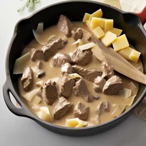 Beef Stroganoff with Gouda