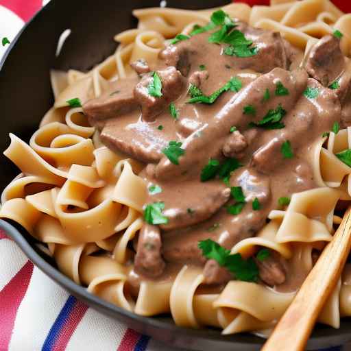 Beef Stroganoff with Ketchup