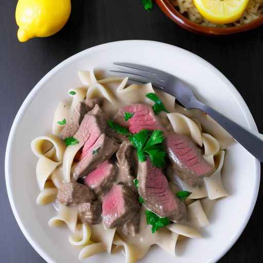 Beef Stroganoff with Lemon Juice