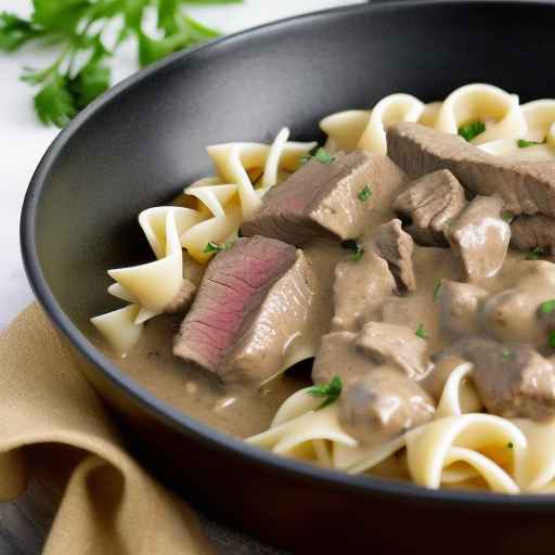 Beef Stroganoff with Mustard