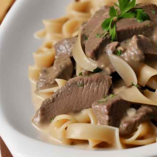 Beef Stroganoff with Onions