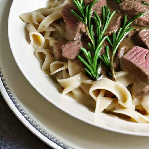 Beef Stroganoff with Rosemary