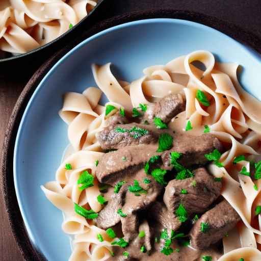 Beef Stroganoff with Shallots