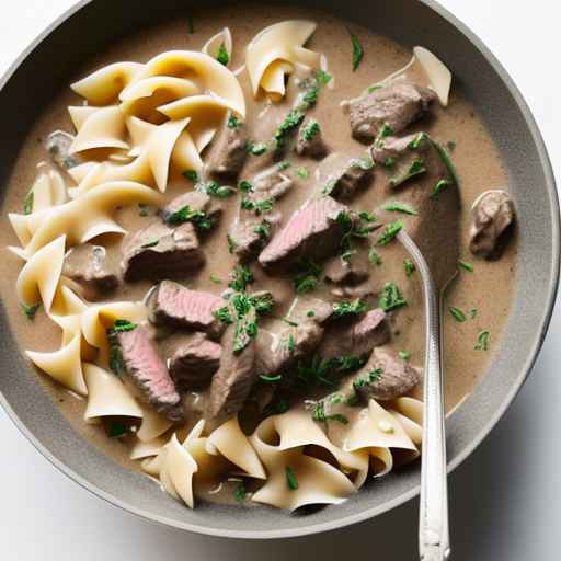 Beef Stroganoff with Tarragon