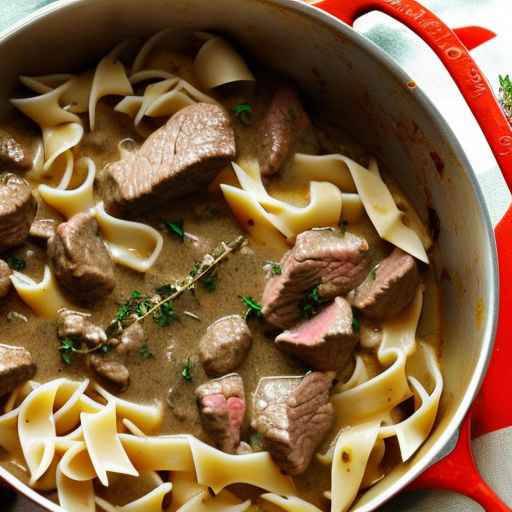 Beef Stroganoff with Thyme