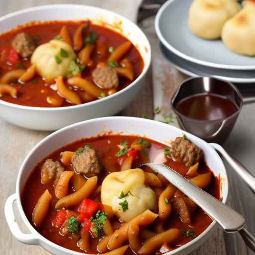 Beefless Goulash with Dumplings