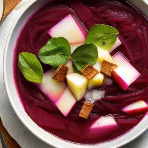 Beet and Apple Borscht with Cinnamon and Honey