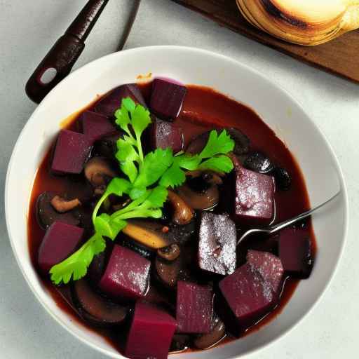 Beet and Mushroom Stew