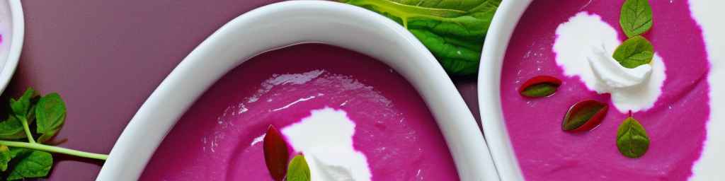 Beet and yogurt chilled soup