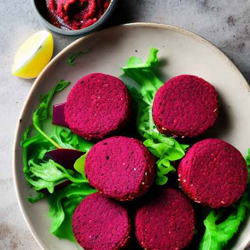 Beetroot Falafel with Harissa Mayo