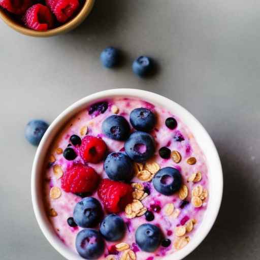 Berry Overnight Oats with a Creamy Twist