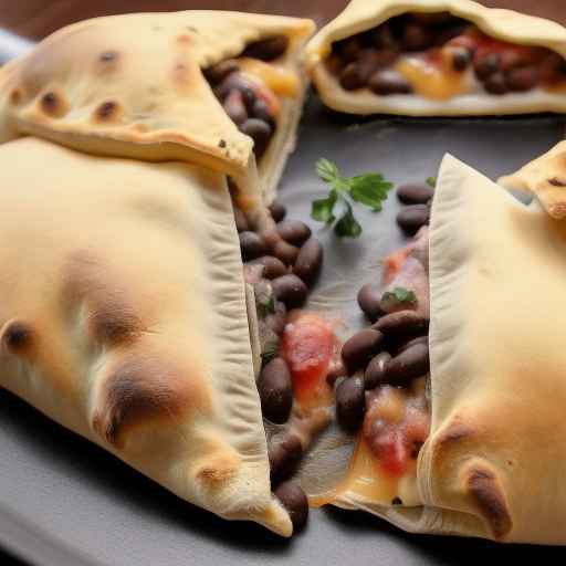 Black Bean and Cheese Calzone