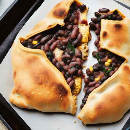 Black Bean and Corn Calzone