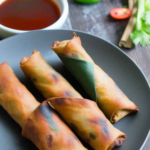 Black Bean Egg Rolls