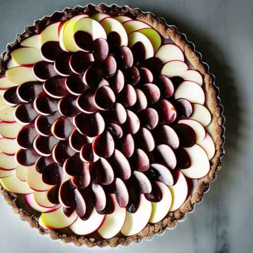 Black Cherry and Chocolate Tart with Apples