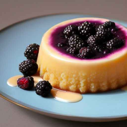 Blackberry Flan