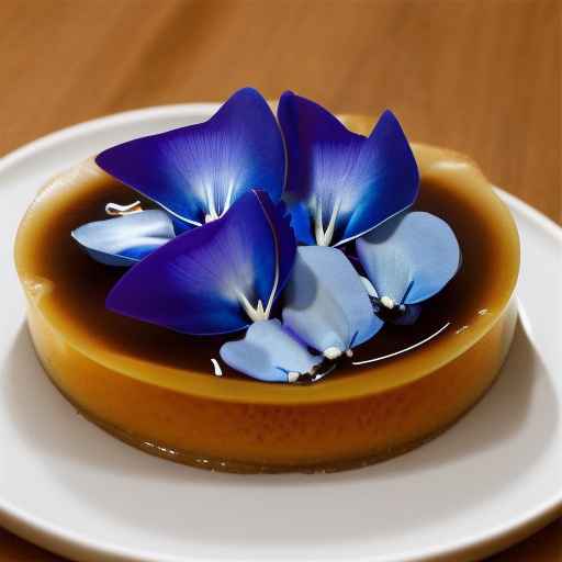 Blue Butterfly Pea Flower Flan