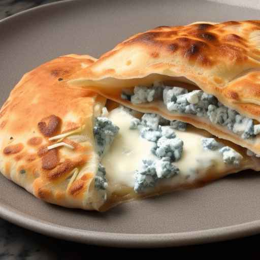 Blue Cheese and Mozzarella Calzone