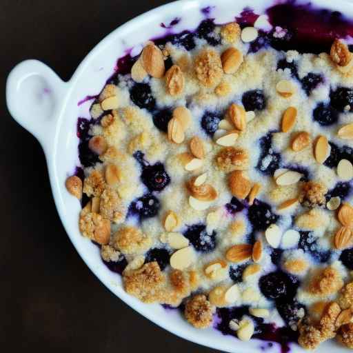 Blueberry and Almond Crumble