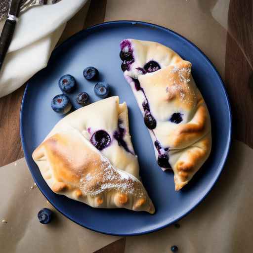 Blueberry and Cream Cheese Calzone